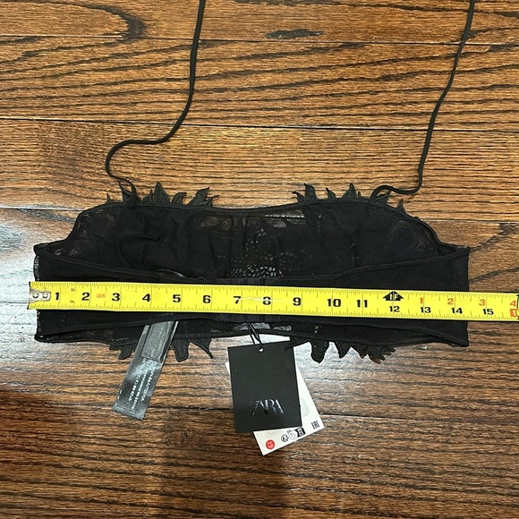 ZARA FLORAL BANDEAU BRALETTE SIZE L - Picture 6 of 7